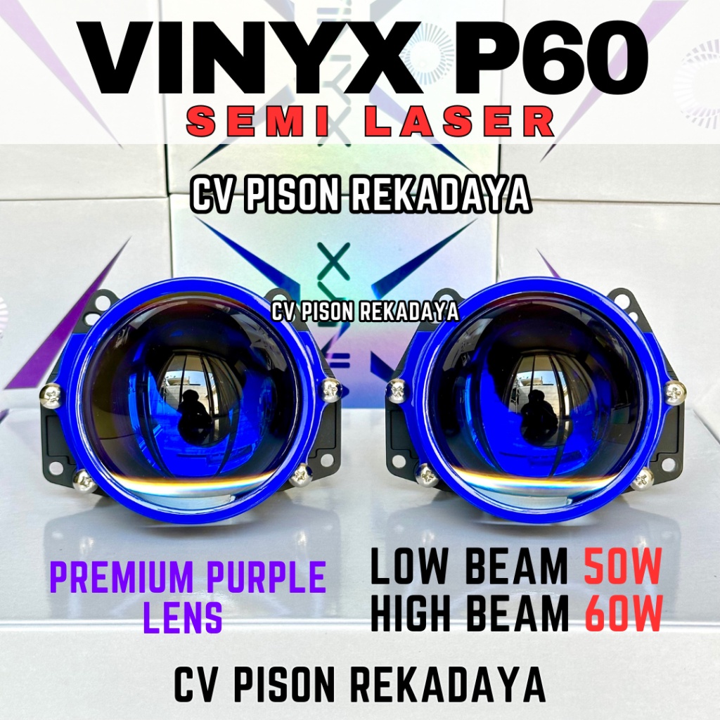 Jual Projector Biled P Proji Vinyx P Inch Lensa Lampu Led Mobil