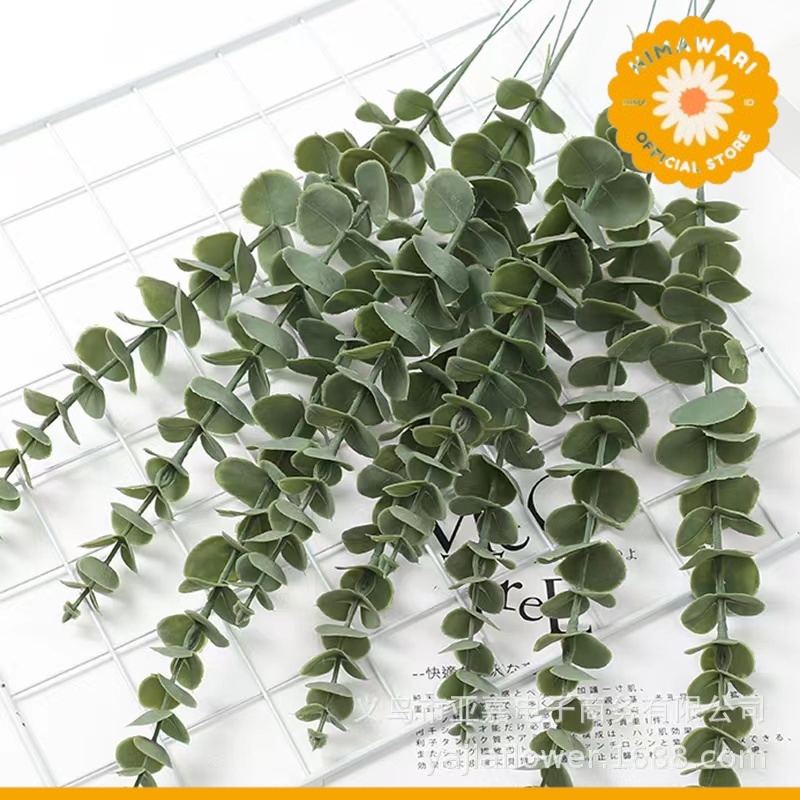 Jual HIMA 1 TANGKAI Artificial Flocking Eucalyptus Daun Palsu