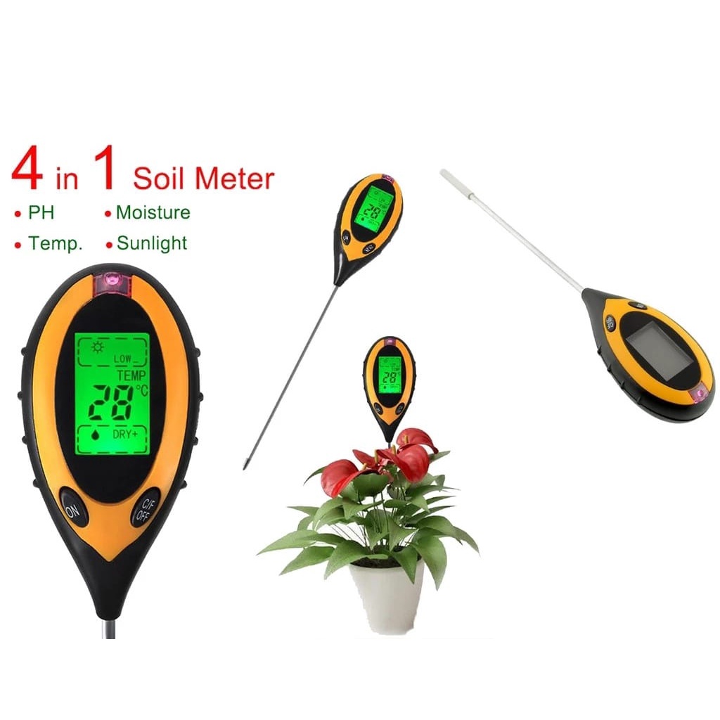 Jual Soil Survey Instrument 4 In 1 PH Meter Alat Pengukur