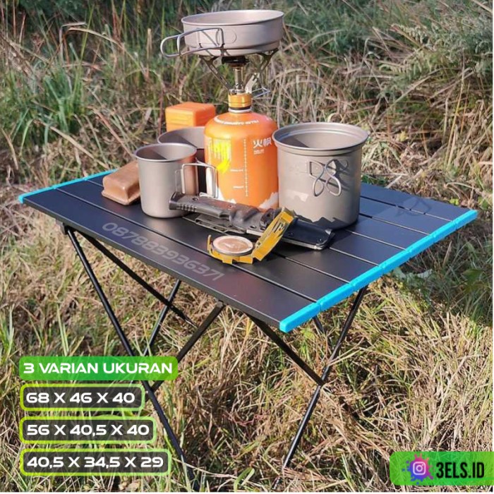 Jual Meja Lipat Aluminium Camping Outdoor Piknik Foldable Portable