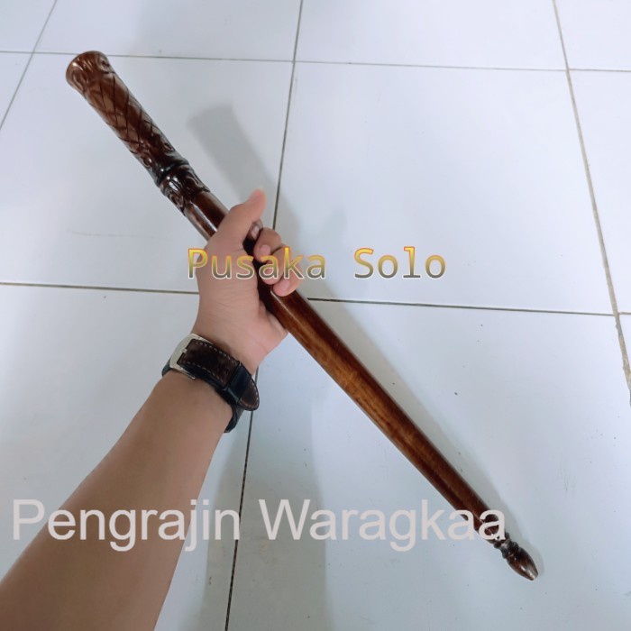 Jual Tongkat Komando Tombak Alusan Kayu Jati Antik Shopee Indonesia