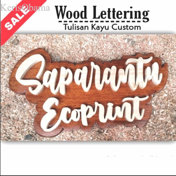 Jual Tulisan Timbul Custom Kayu Papan Nama Ukir Kayu Huruf Kayu Custom