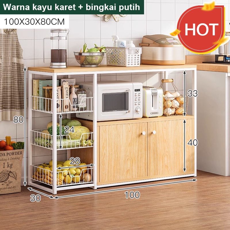 Jual Lemari Dapur Serbaguna Rak Oven Kitchen Rack Rak Microwave