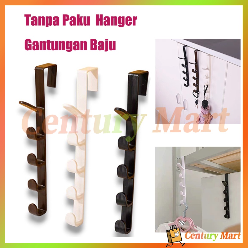 Jual Lemari Baju Topi Tas 5 Hook Hanger Pintu Bahan Platik Abs