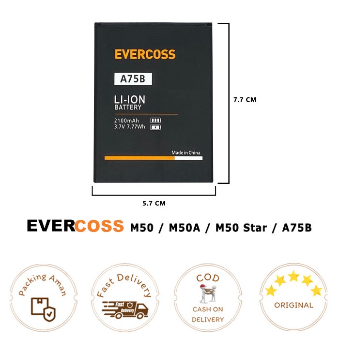 Jual Baterai Batre Evercoss Cross A B M M A M Star Original