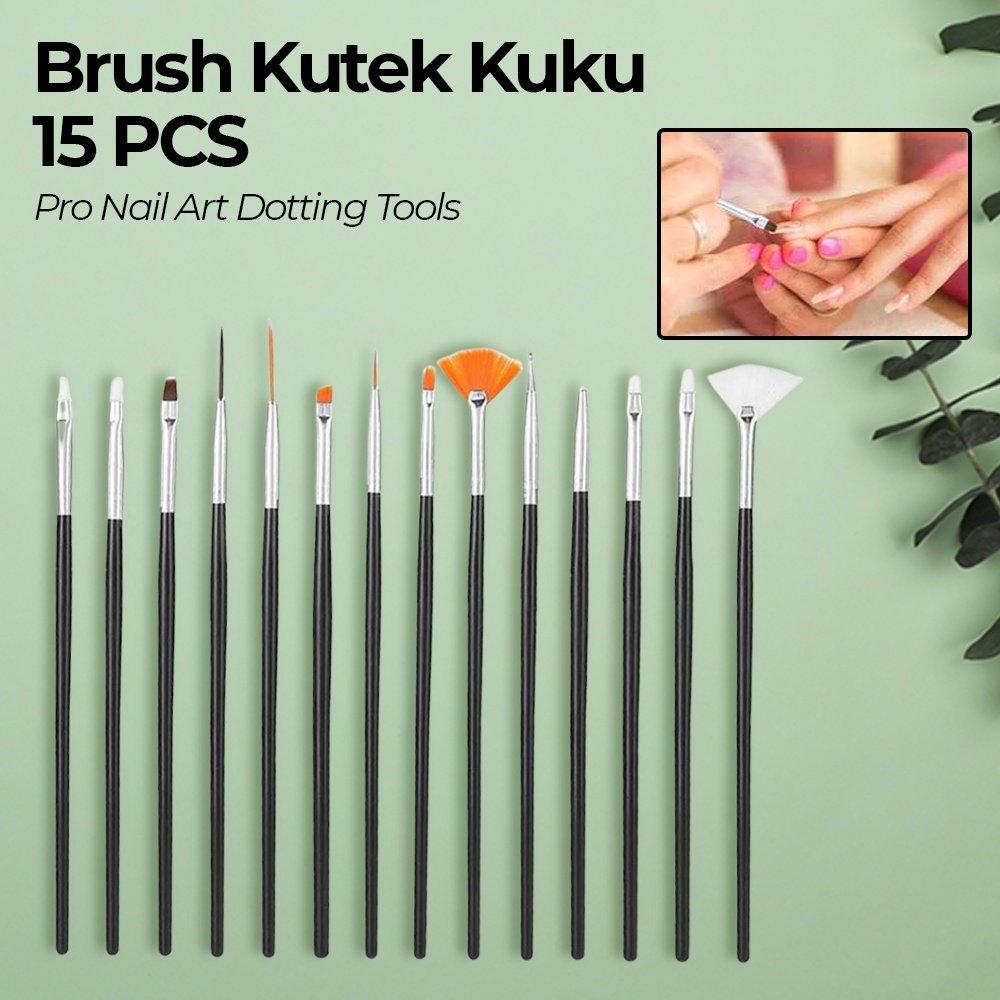 Jual Biutte Co Kuas Kutek Kuku Brush Nail Art Dotting Tools 15 PCS