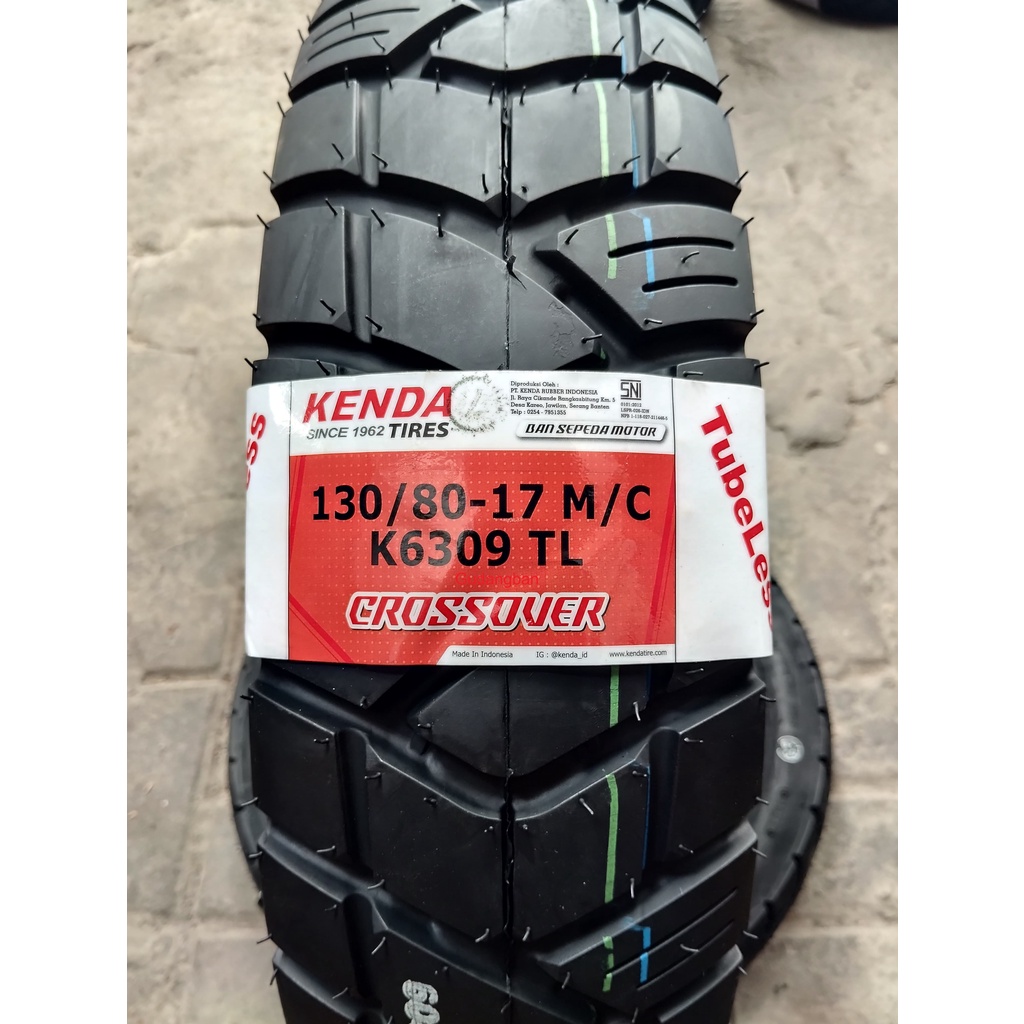 Jual KENDA K6309 130 80 17 Ban Luar Dual Sport Semi Trail Tubeless