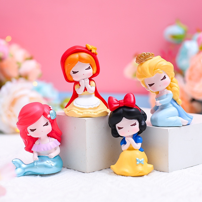 Jual Patung Snow White Disney Mermaid Alice Red Riding Hood