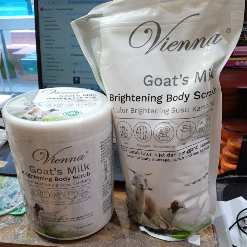 Jual Vienna Goat S Milk Scrub 1000gr Shopee Indonesia