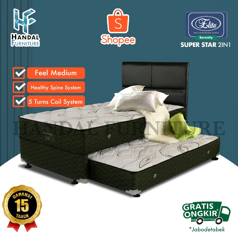 Jual Serenity Set Kasur Spring Bed Superstar In Shopee Indonesia