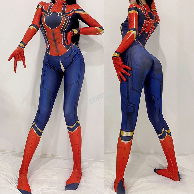 Jual PREORDER Women Sexy Zentai Suit Spidergirl Cosplay Costume