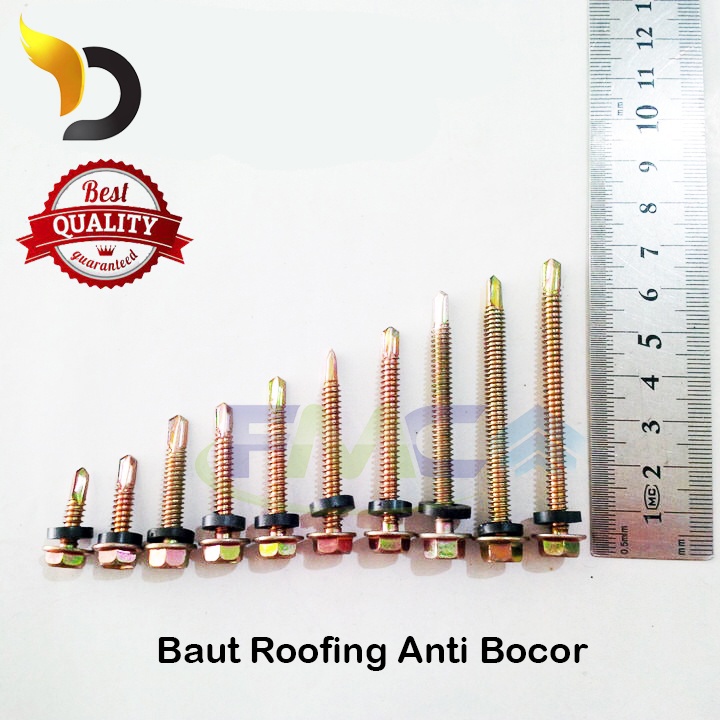 Jual Baut Roofing Rooping Sekrup Atap Skrup Murah Driling Anti Bocor