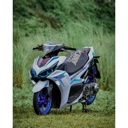 Jual Striping Costum Bahan Transparan Aerox All New Connected Vva