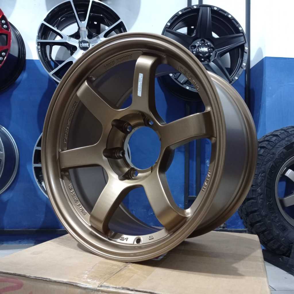 Jual Velg Mobil TE37 Pajero Fortuner Ring 18 Lebar 9 Pcd 6x139 Et0 Hsr