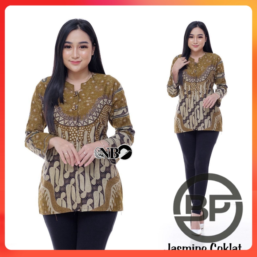 Jual Atasan Batik Wanita Modern Baju Batik Kantor Wanita Batik Shopee