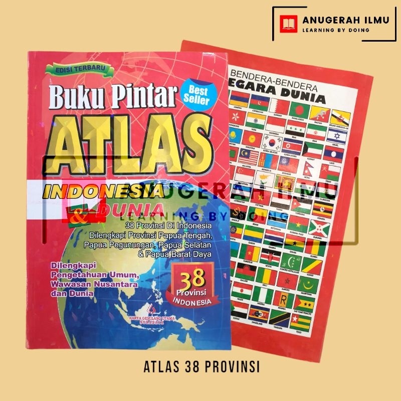 Jual Atlas Indonesia Dan Dunia Propinsi Indonesia Terbaru Pintar