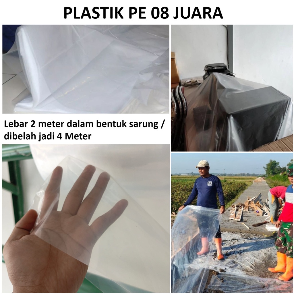 Jual Plastik Pe Cor Bening Juara Lebar Meter Plastik Bangunan