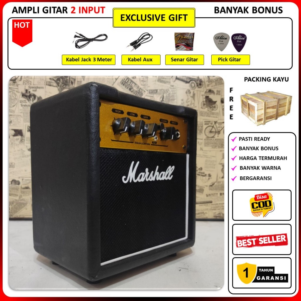 Jual Ampli Gitar Dan Bass Marshall Input Inch Plus Input Gitar