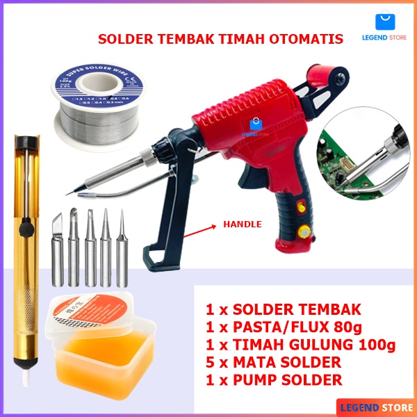 Jual Solder Listrik Timah Otomatis Lefavor Adjustable Temperature