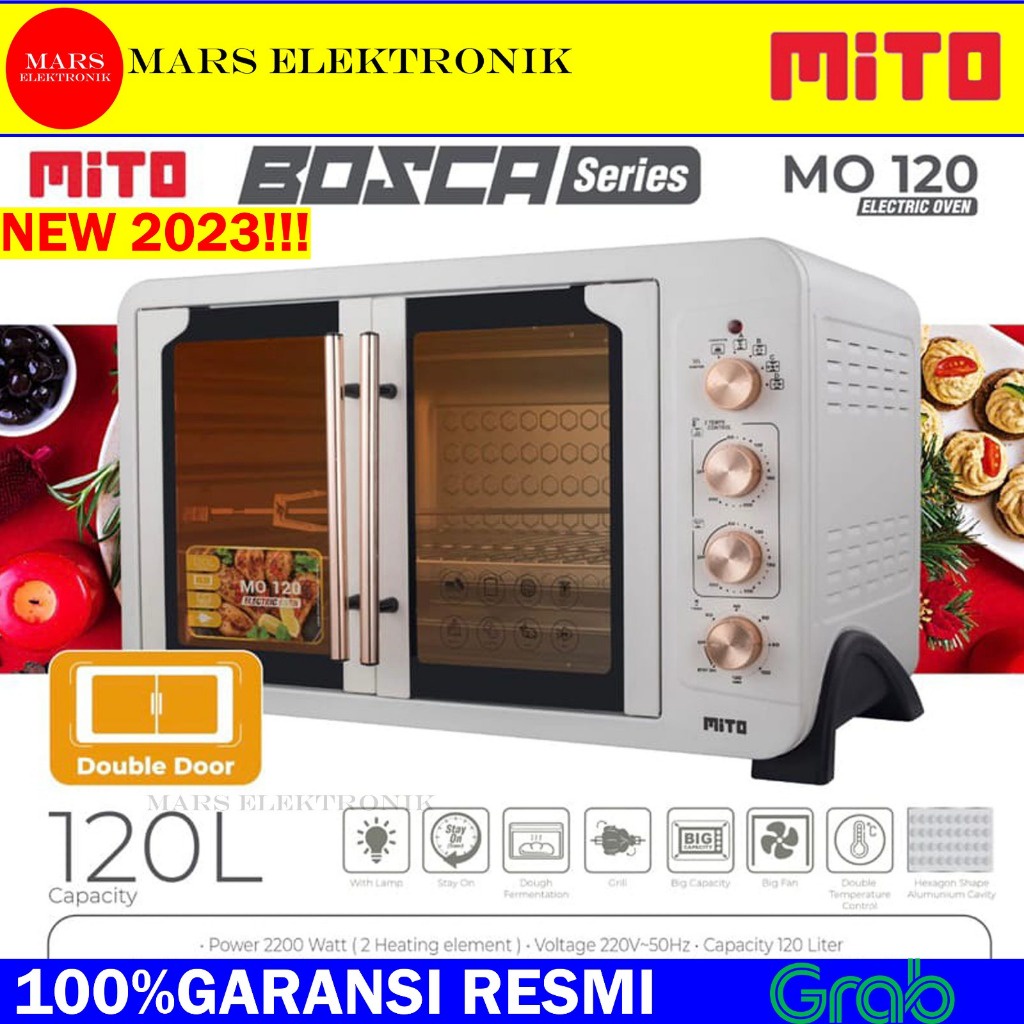 Jual OVEN MITO BOSCA MO 120 KAPASITAS 120 LITER DOUBLE DOOR OVEN