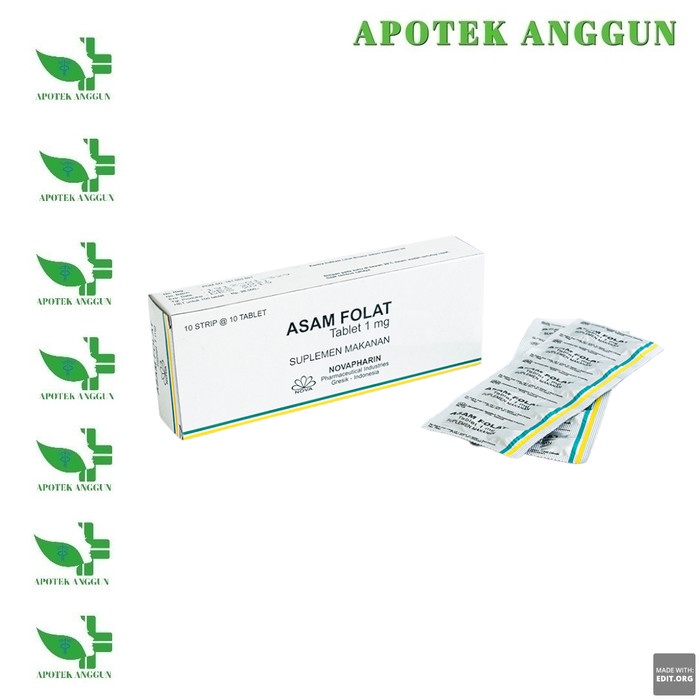 Jual Asam Folat Novapharin Mg Strip Tablet Q Shopee Indonesia