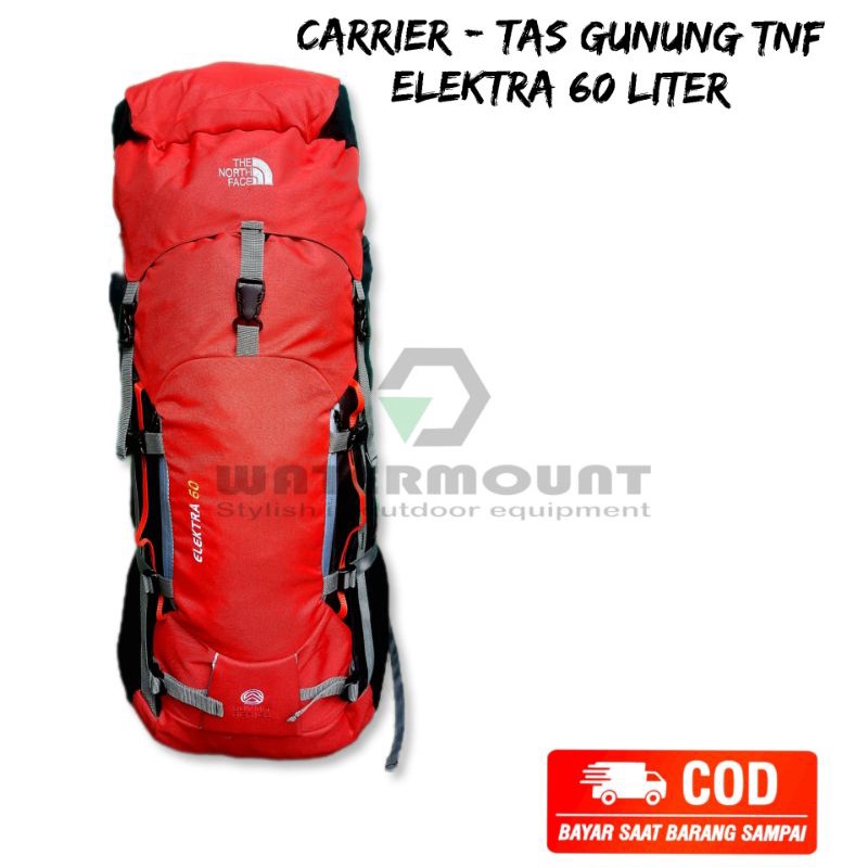 Jual Carrier TNF Elektra 60 Liter Tas Gunung Tas Ransel Jumbo Terlaris