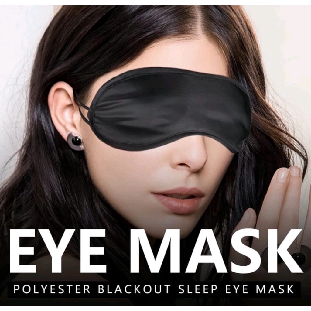 Jual Kain Penutup Mata Saat Tidur Eye Mask Penutup Mata Kain Shopee