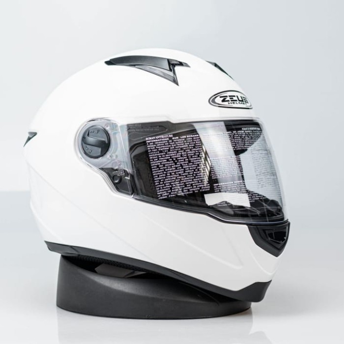 Jual Produk Quality Helm Zeus White Helm Fullface Import Ori Sni