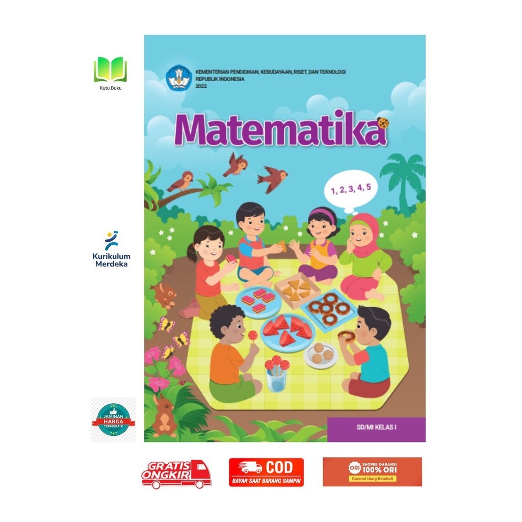 Jual Buku Paket Siswa Matematika Kelas 1 SD Kurikulum Merdeka Terbaru