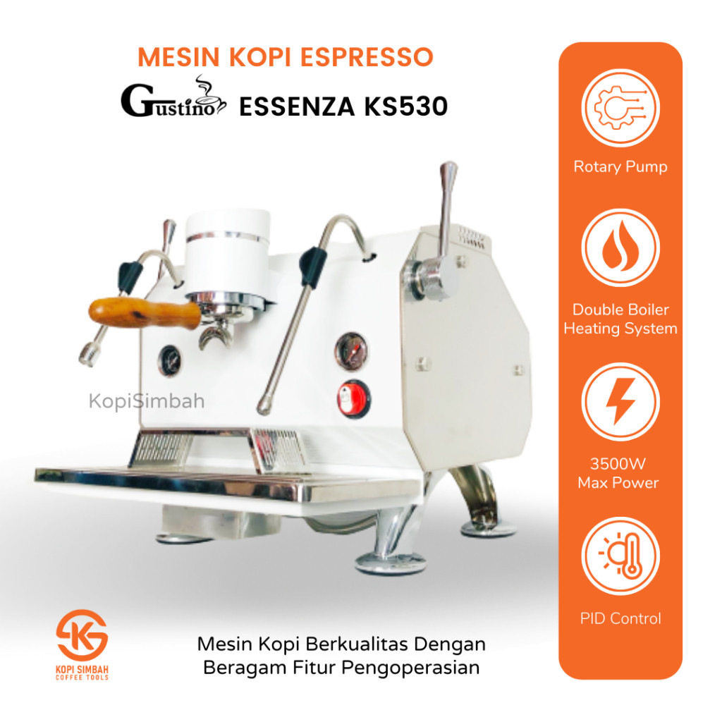 Jual Mesin Kopi Espresso Gustino ESSENZA KS530 Alat Seduh Pembuat