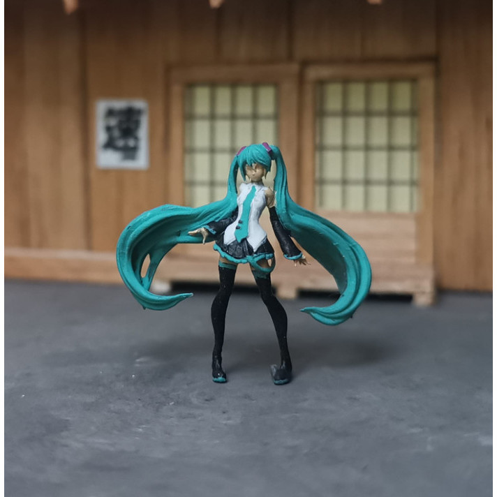 Jual Miniatur Figure 1 64 Wanita Hatsune Miku Diorama Maket Hot Wheels