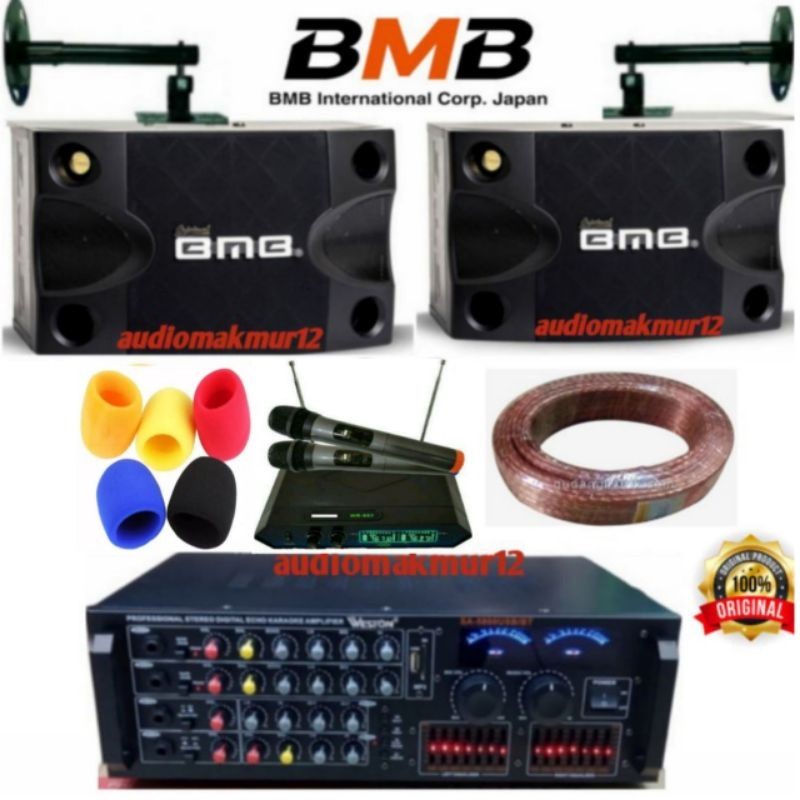 Jual Paket Karaoke Sound System Speaker Bmb Inch Amplifier Weston