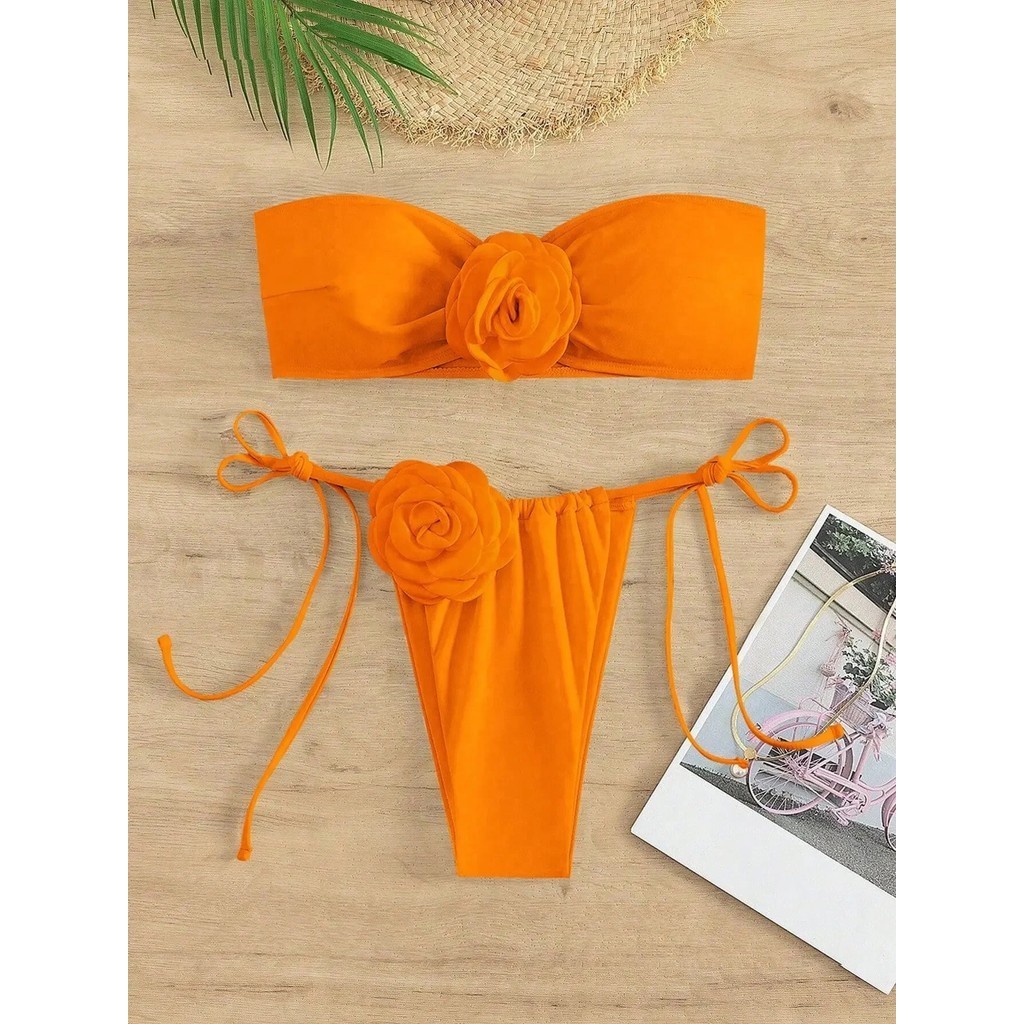Jual PREORDER Bikini Swimsuit Women 3D Flower Designer Bikinis Sets