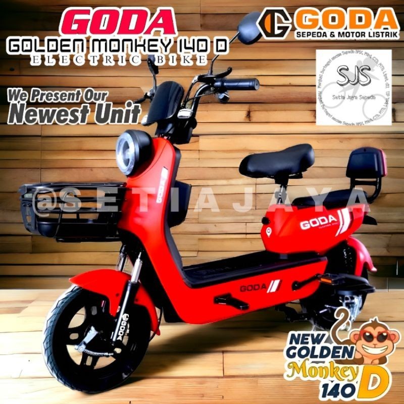 Jual Sepeda Listrik E Bike Goda Golden Monkey D V Ah Watt