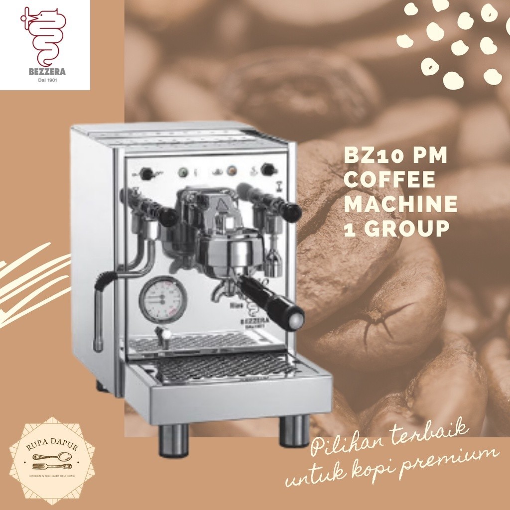 Jual Mesin Kopi Espresso 1 Group Bezzera BZ10 Single Porta Garansi 1