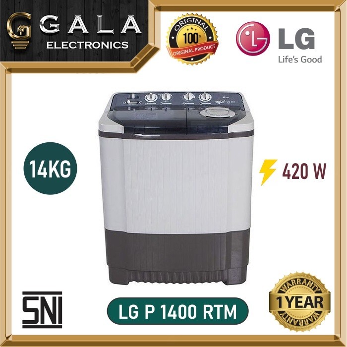 Jual Mesin Cuci LG P 1400 RTM 14 KG 2 TABUNG Shopee Indonesia