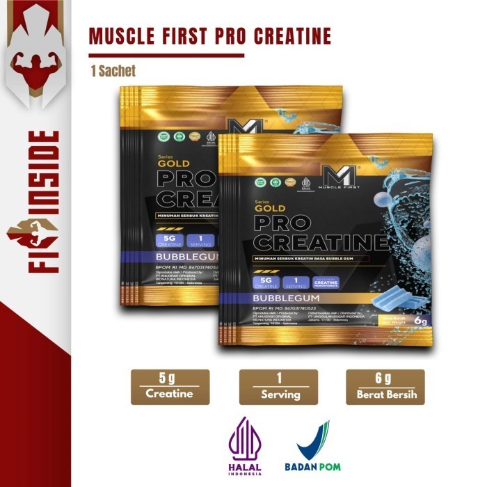 Jual Muscle First M Gold Pro Creatin Serving Kemasan Satuan Bpom