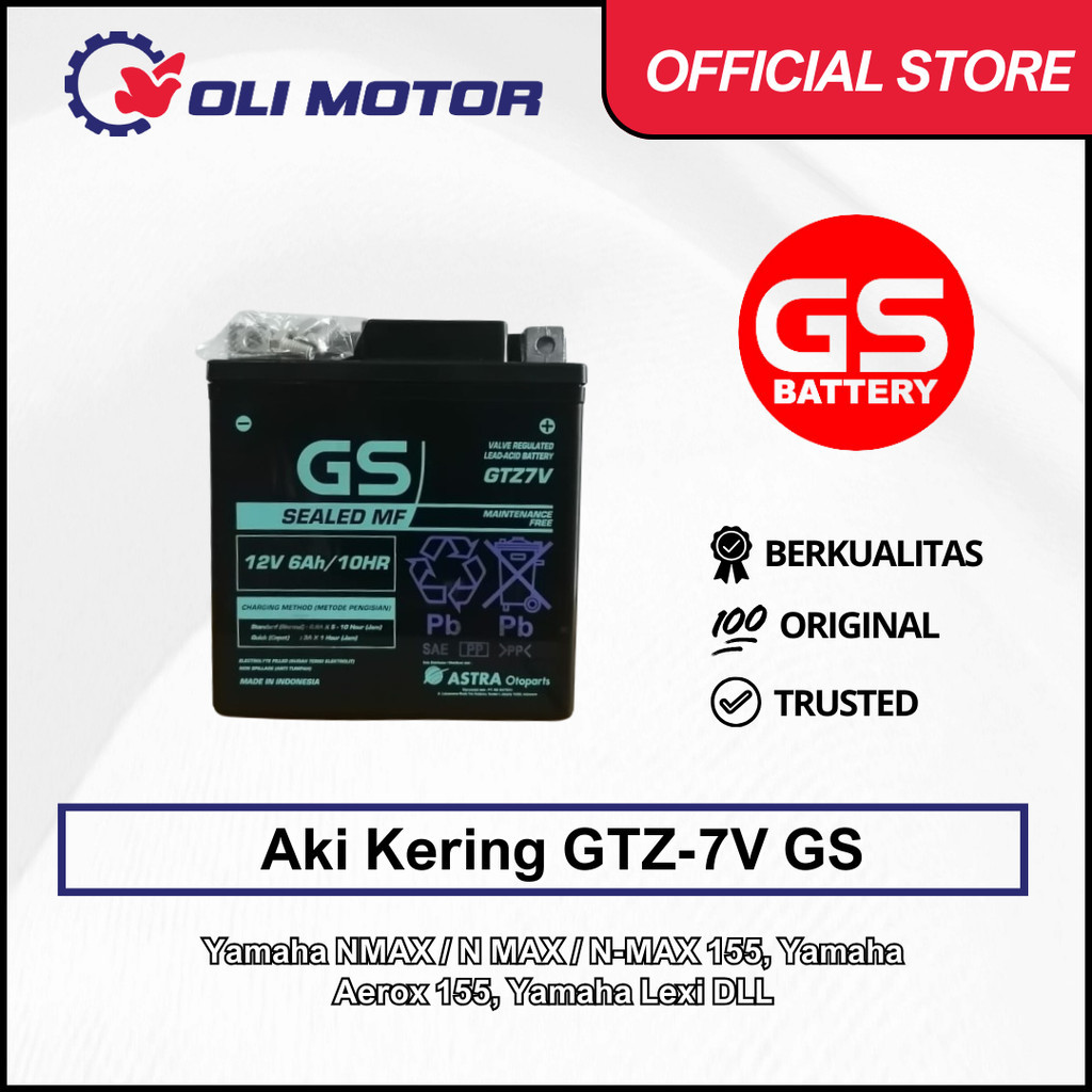 Jual Aki Motor Yamaha Nmax Aerox Gtz S Accu Kering Gs Shopee Indonesia