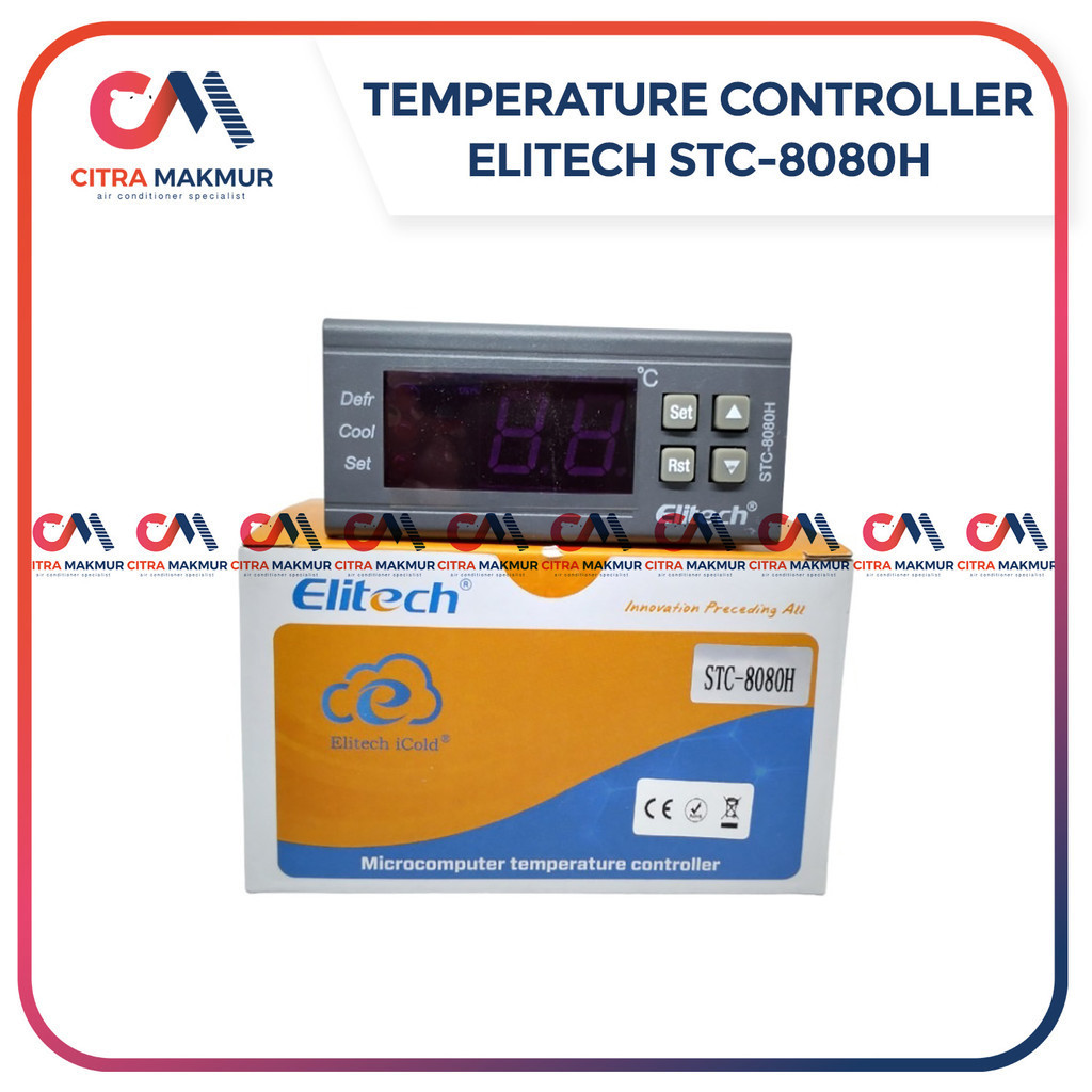 Jual Elitech Temperature Controller Thermostat Kulkas STC 8080H 8080 H