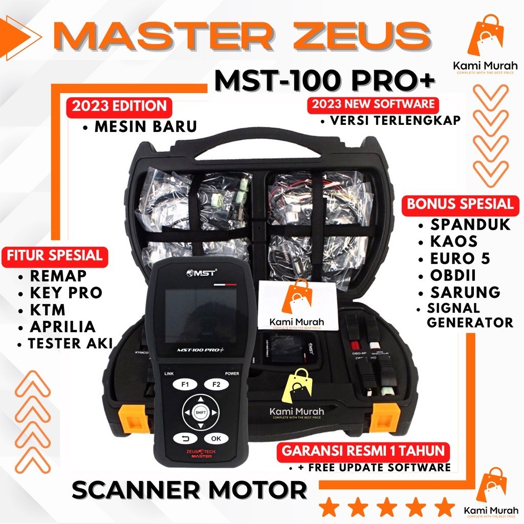 Jual Scanner Motor Injeksi Universal Master Zeus Mst Pro Plus Sudah