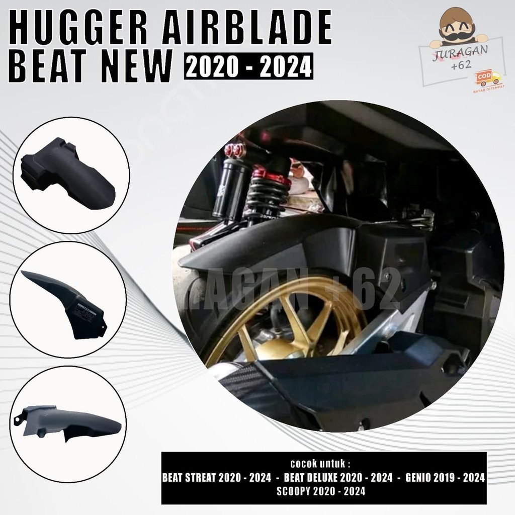 Jual HUGGER BEAT STREET DELUXE SCOOPY GENIO NEW AIRBLADE HAGER HUGER