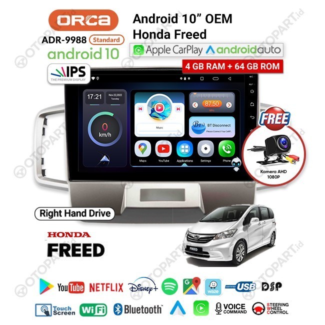 Jual Head Unit Tv Android Inch Frame Oem Honda Freed Orca Adr