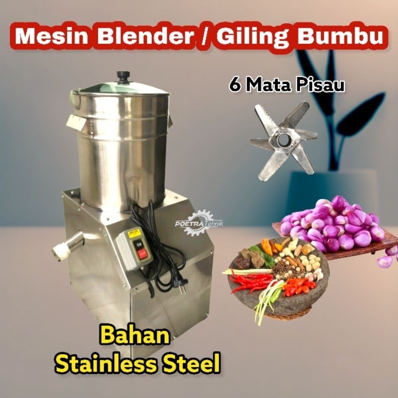 Jual Mesin Blender Penggiling Bumbu Kap 5 Kg Alat Penghalus Giling