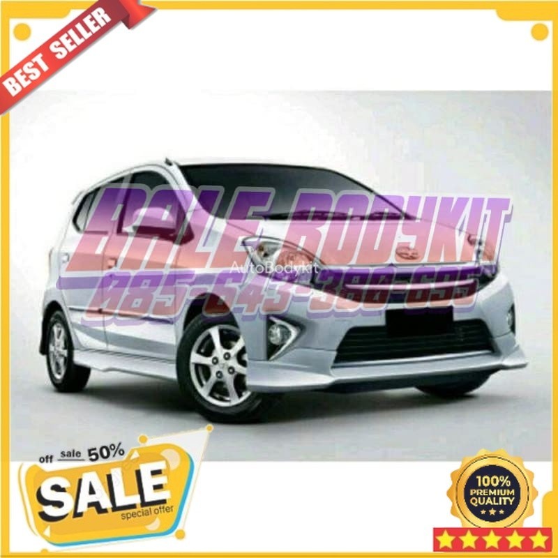 Jual Aksesoris Bemper Mobil Bodykit Toyota Agya Trd Style Body Kit