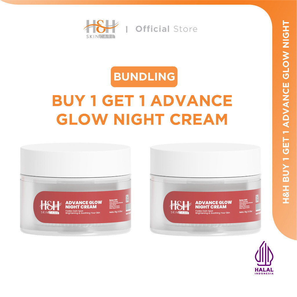 Jual H H Buy Get Free Advanced Glow Night Cream Krim Malam Flek