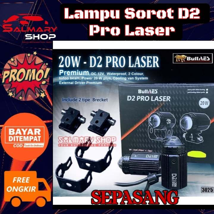 Jual PROMO ABAD INI ORIGINAL AES Lampu Laser Foglamp D2 Laser Pro 20W