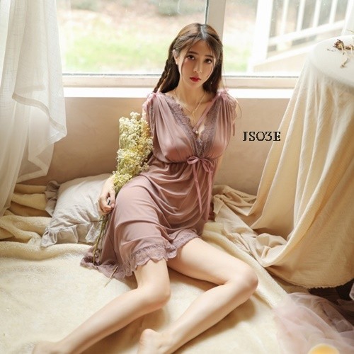 Jual Sleepwear Lingerie Jumbo Baju Tidur Fit To Xxl Nude Js03E Shopee