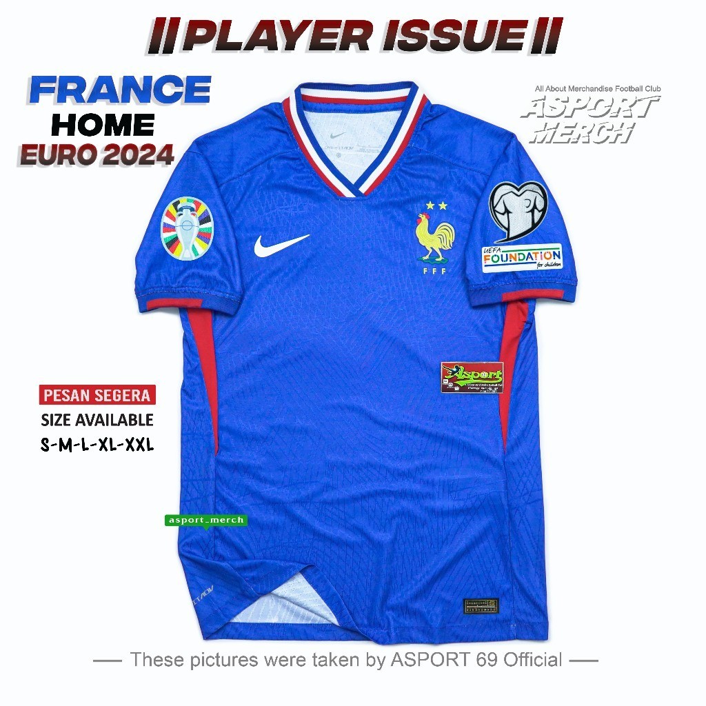 Jual JERSEY PERANCIS 2024 PLAYER ISSUE JERSEY FRANCE HOME EURO 2024