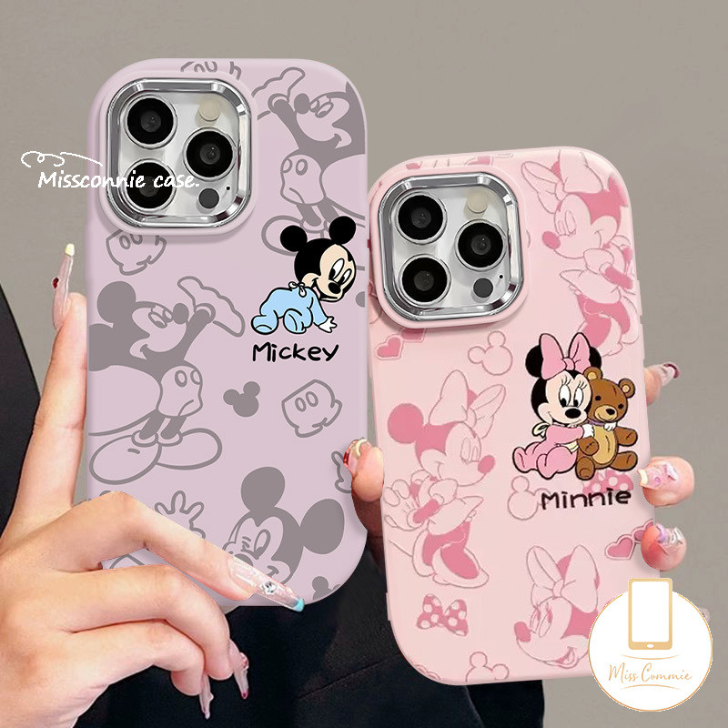 Jual MissConnie Casing Ponsel Kartun Pasangan Cantik Disney Mickey