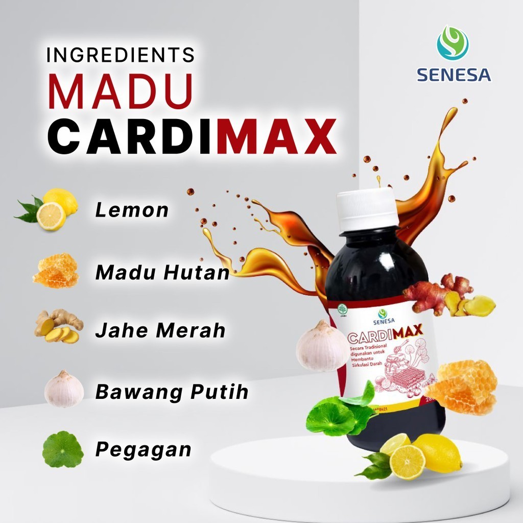 Jual Senesa Madu CARDIMAX Solusi Alami Menurunkan Tensi Dan